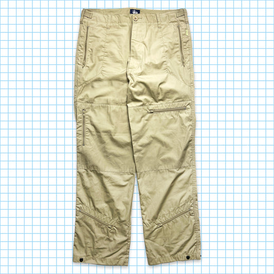 Pantalon cargo beige multi-poches Stüssy - Taille 32 / 34"