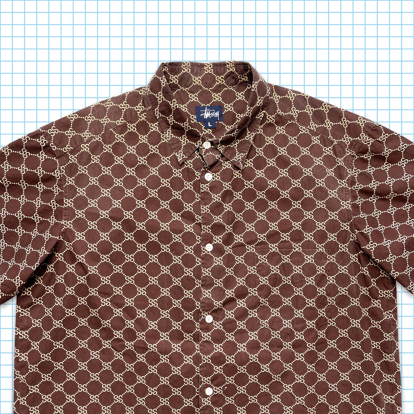 Vintage Stussy 'S' Monogram Shirt - Large