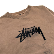 Load image into Gallery viewer, 1990&#39;s Stüssy Bulldog Spellout Crewneck - Medium / Large