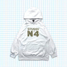 Carica l&#39;immagine nel visualizzatore di Gallery, Vintage Stüssy Monogram White Hoodie - Large