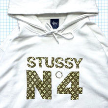 Carica l&#39;immagine nel visualizzatore di Gallery, Vintage Stüssy Monogram White Hoodie - Large