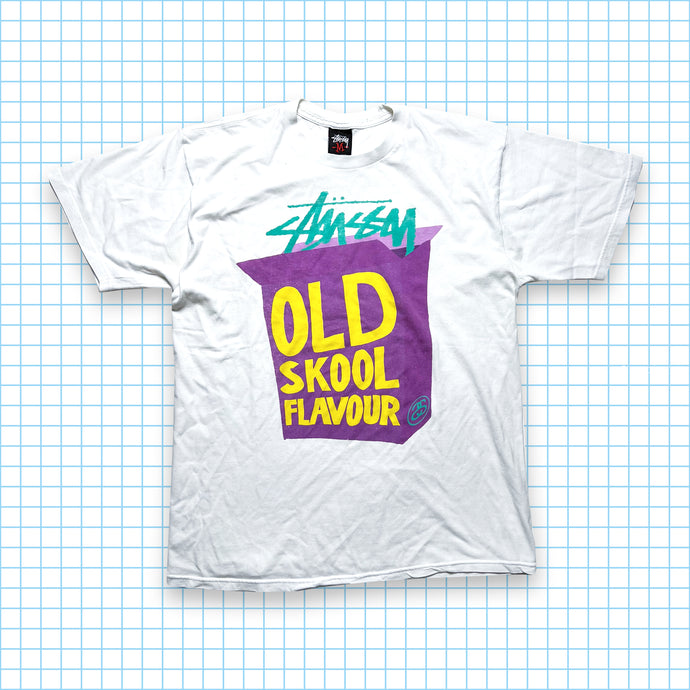 T-shirt vintage Stüssy Old Skool Flavor - Moyen