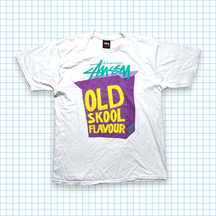 Vintage Stüssy Old Skool Flavour Tee - Medium