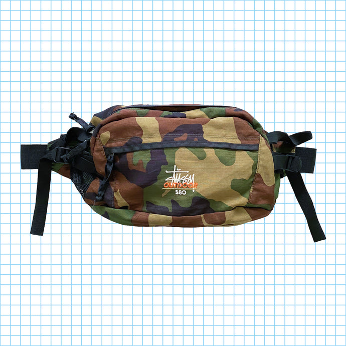 Sac latéral vintage Stüssy Outdoor S80 camouflage