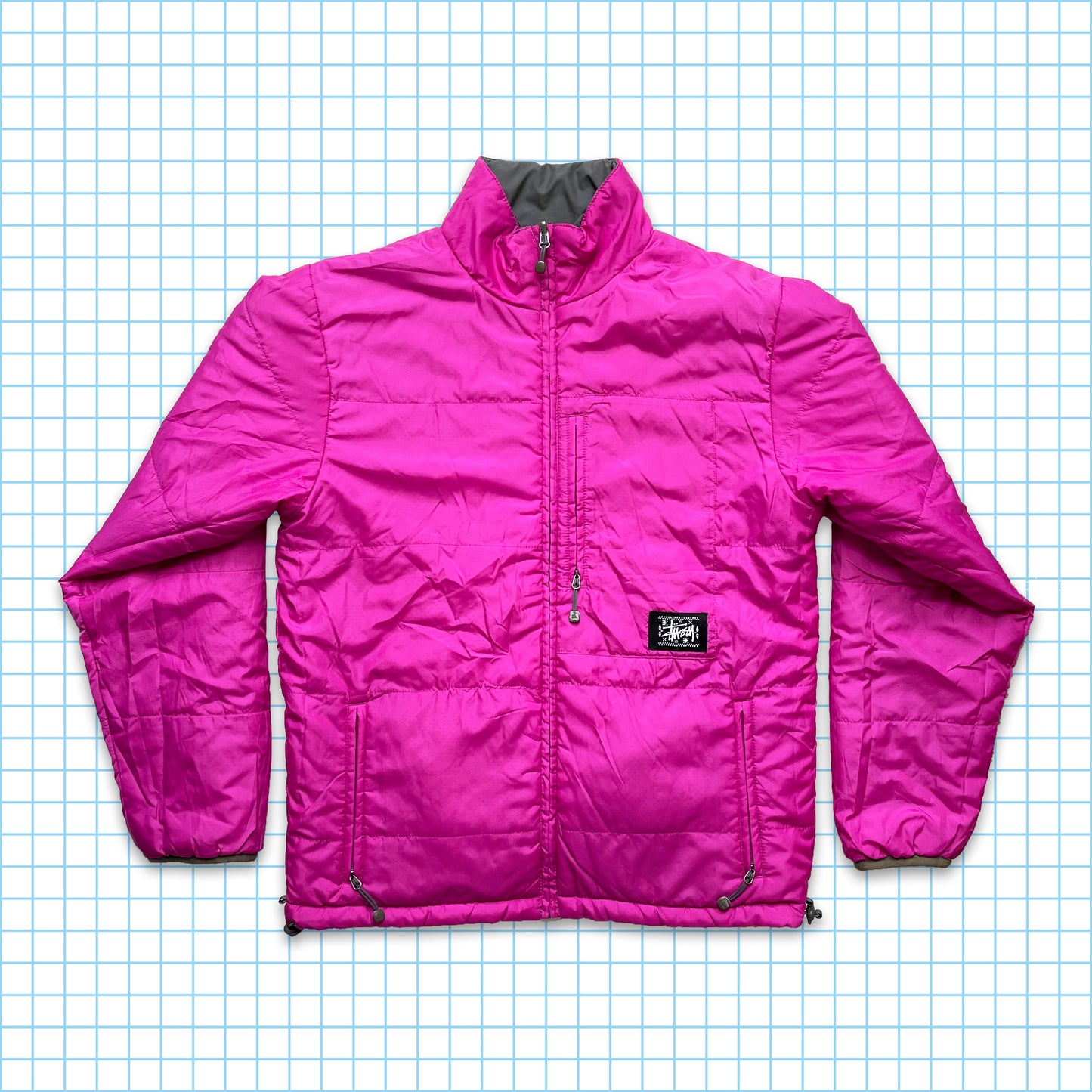 Vintage Stussy Reversible Thermolite Padded Jacket - Medium