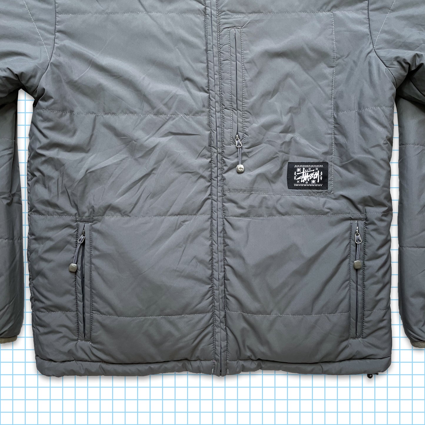 Vintage Stussy Reversible Thermolite Padded Jacket - Medium