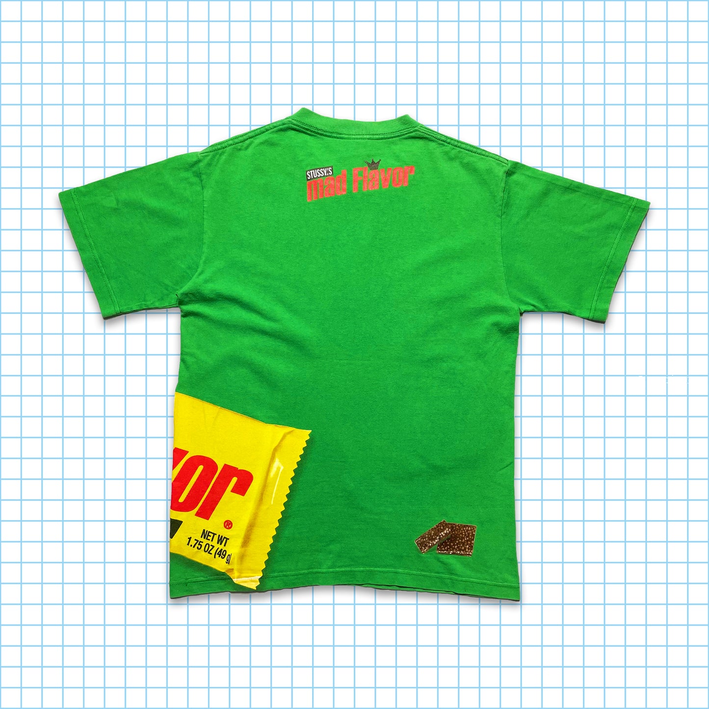 Vintage Stüssy Mad Flavour Volt Green Tee - Small