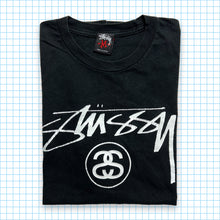 Carica l&#39;immagine nel visualizzatore di Gallery, Vintage Stüssy Black Spellout Tee - Medium