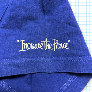 Vintage Stüssy "Increase The Peace" Royal Blue  Tee - Medium