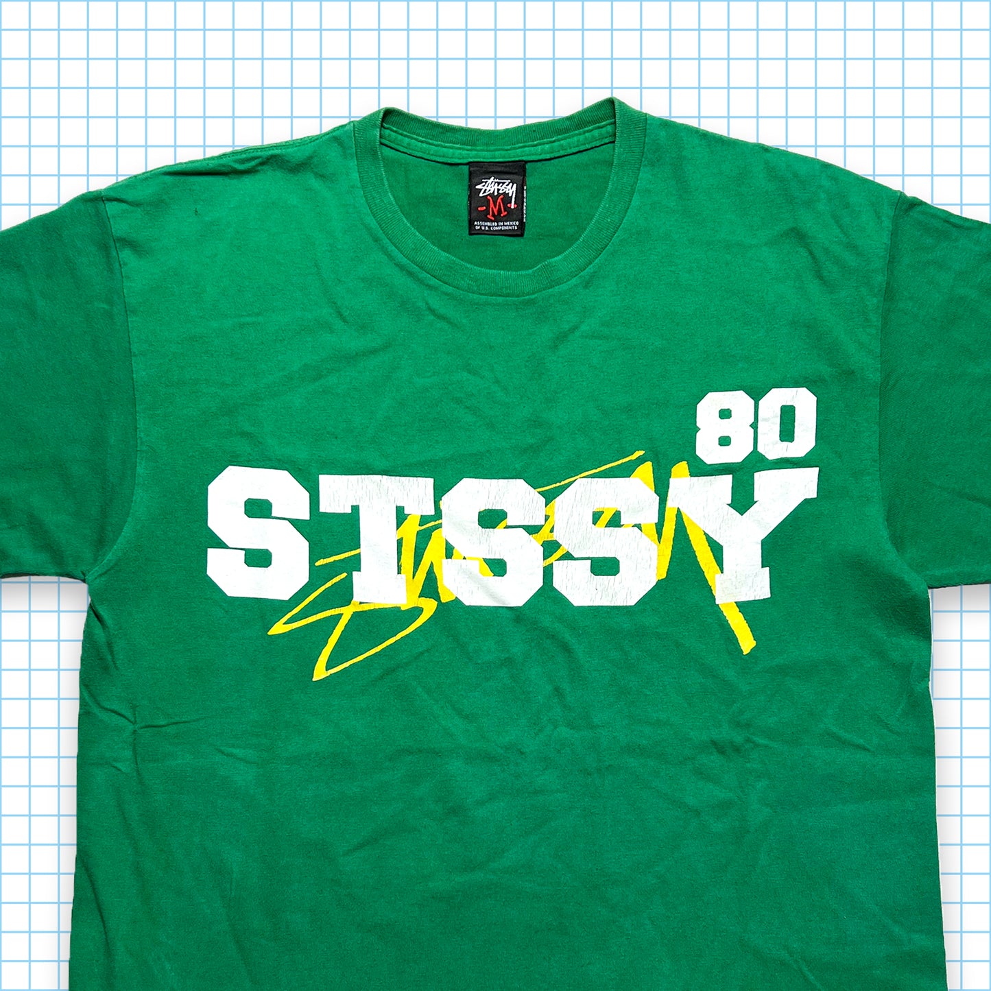 Vintage Stüssy 80 Spellout Tee - Medium