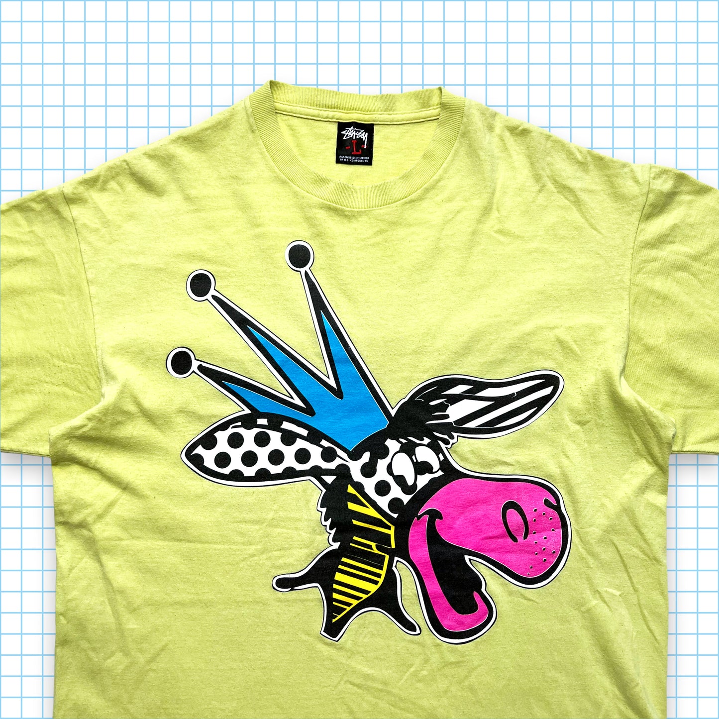 Vintage Stüssy Character King Tee - Large