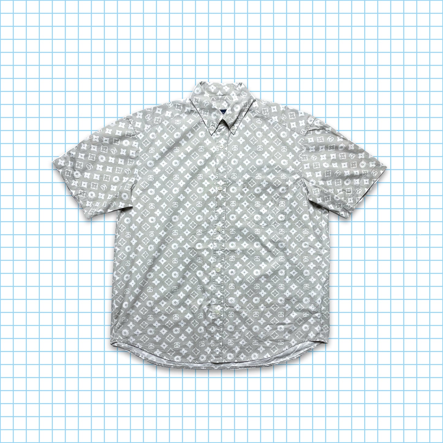 Chemise Monogramme Vintage Stüssy Turntable - Moyenne