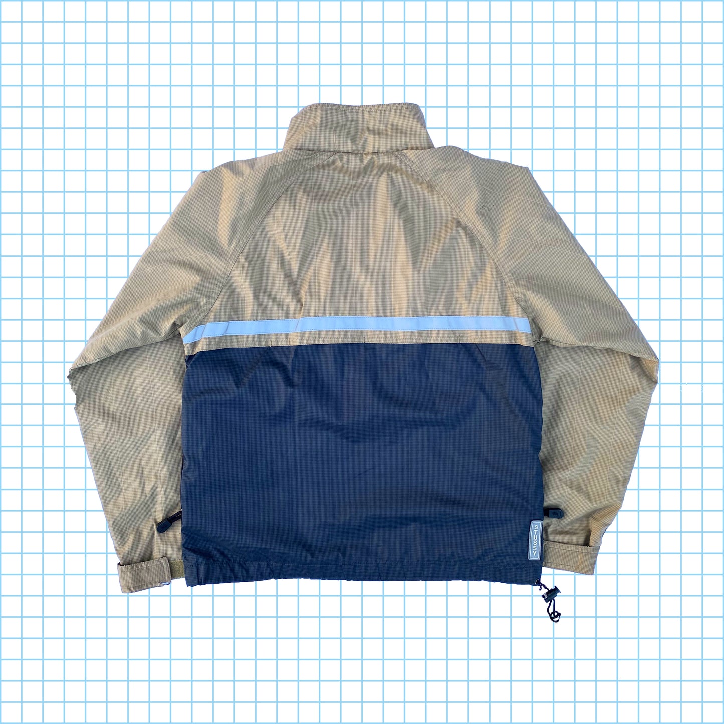 Veste Harrington à panneaux Vintage Stüssy 3M