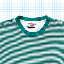 Load image into Gallery viewer, Supreme x Stone Island Green Striped Longsleeve SS15’ - Large
