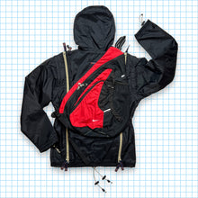 Charger l&#39;image dans la galerie, vintage Nike Technique Rouge/Noir Tri-Harness Cross Body Bag