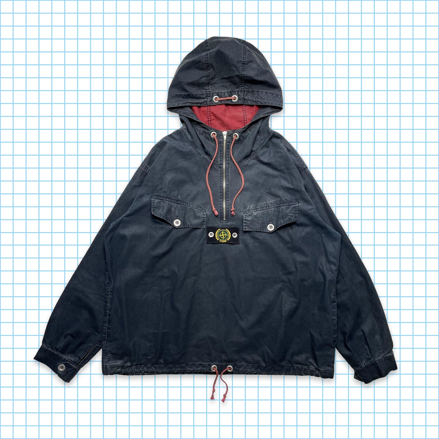 Stone Island 30th Anniversary Navy Tela Stella - Extra Extra Large