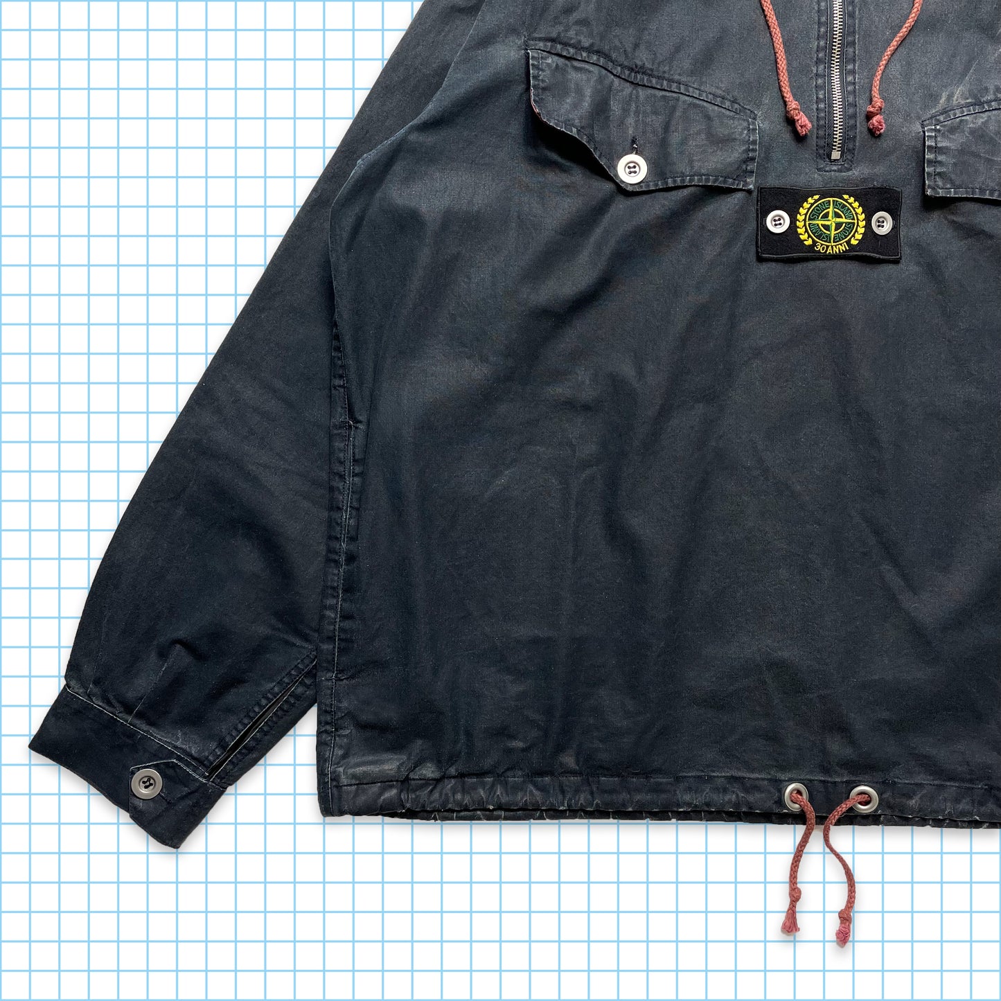 Stone Island 30th Anniversary Navy Tela Stella - Extra Extra Large