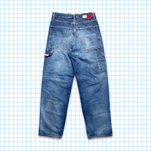 vintage 90's Tommy Hilfiger Washed Carpenter Jeans - Taille 30 / 32 »