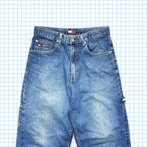 vintage 90's Tommy Hilfiger Washed Carpenter Jeans - Taille 30 / 32 »