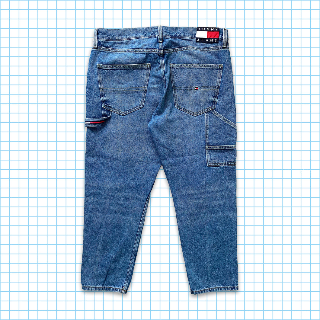 vintage 90's Tommy Hilfiger Washed Carpenter Jeans - Taille 34 »