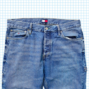 vintage 90's Tommy Hilfiger Washed Carpenter Jeans - Taille 34 »