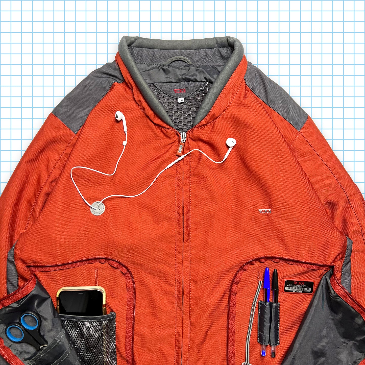 Vintage Tumi MP3 Stash Pocket Jacket - Large / Extra Large