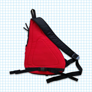 Vintage Nike Technical Red/Black Tri-Harness Cross Body Bag