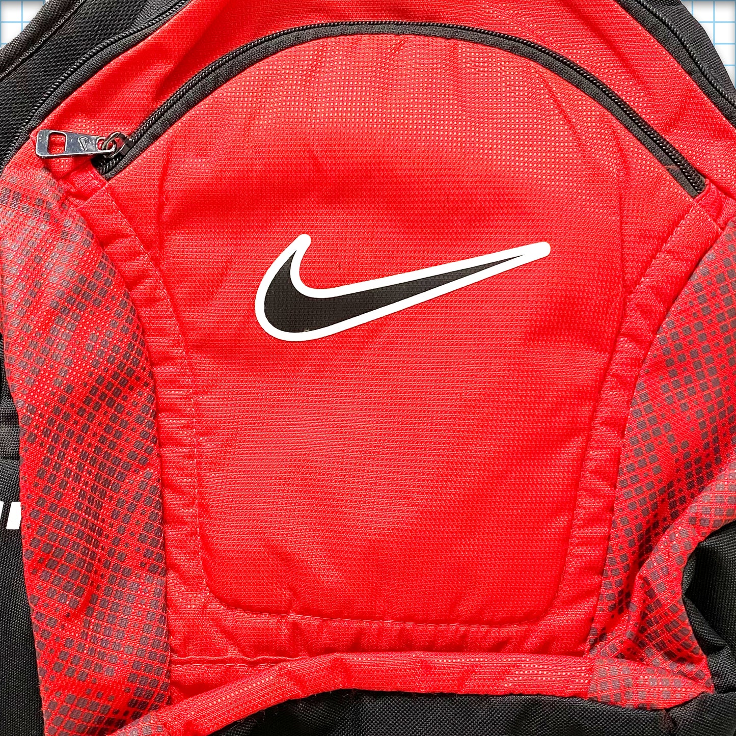 Vintage Nike Technical Red/Black Swoosh Tri-Harness Cross Body Bag