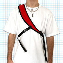 Load image into Gallery viewer, Vintage Nike Technical Red/Black Swoosh Tri-Harness Cross Body Bag