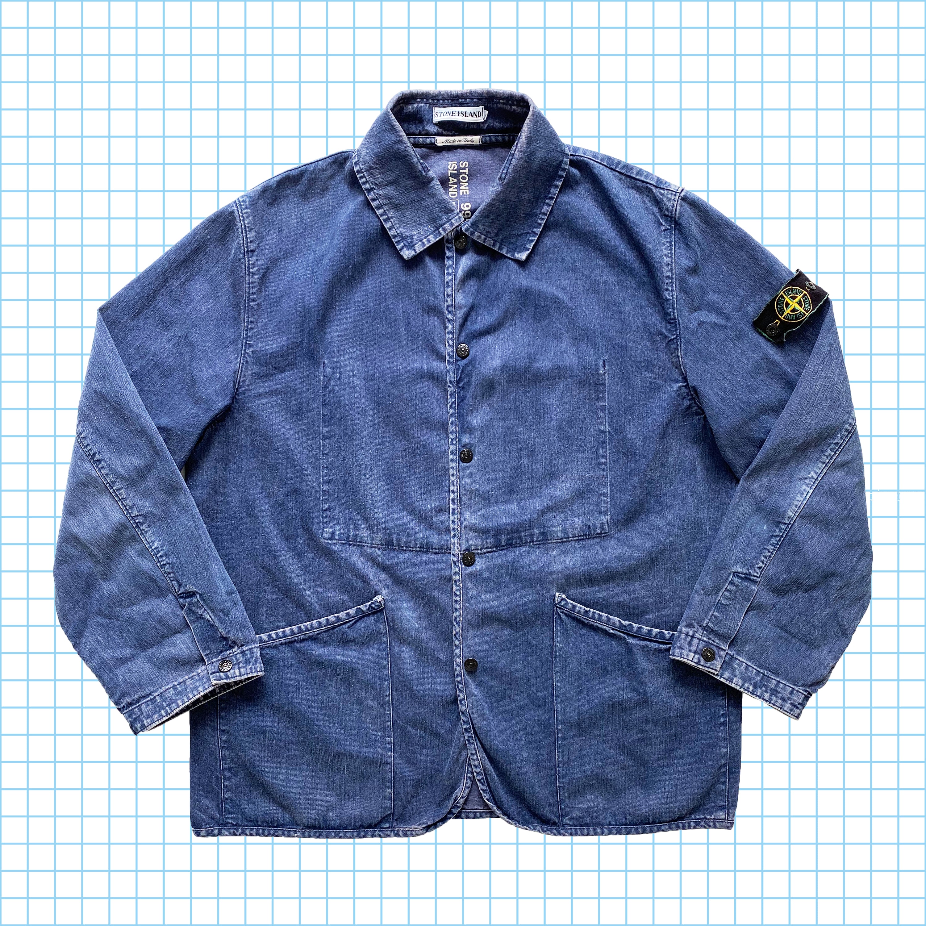 Vintage stone discount island denim jacket