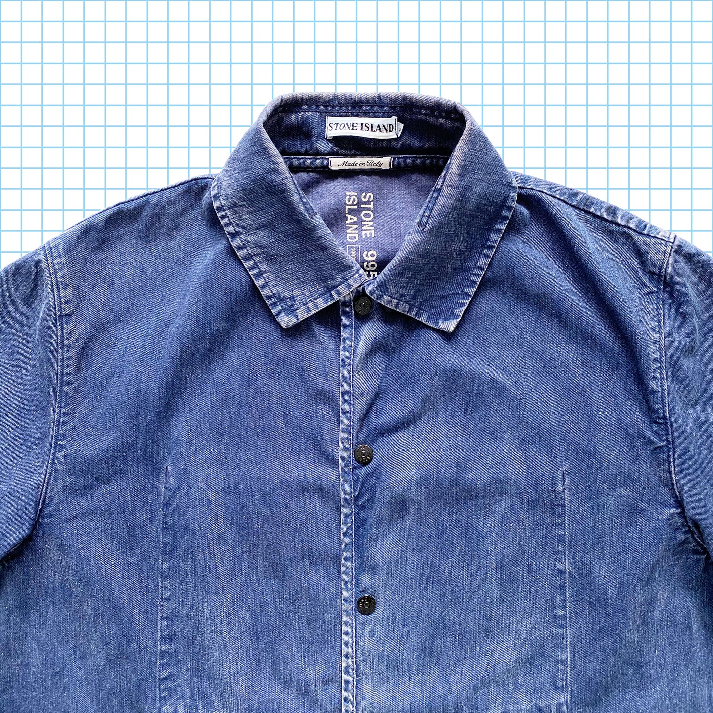 Veste de travail en denim Stone Island vintage SS95' - Grand/Extra Large