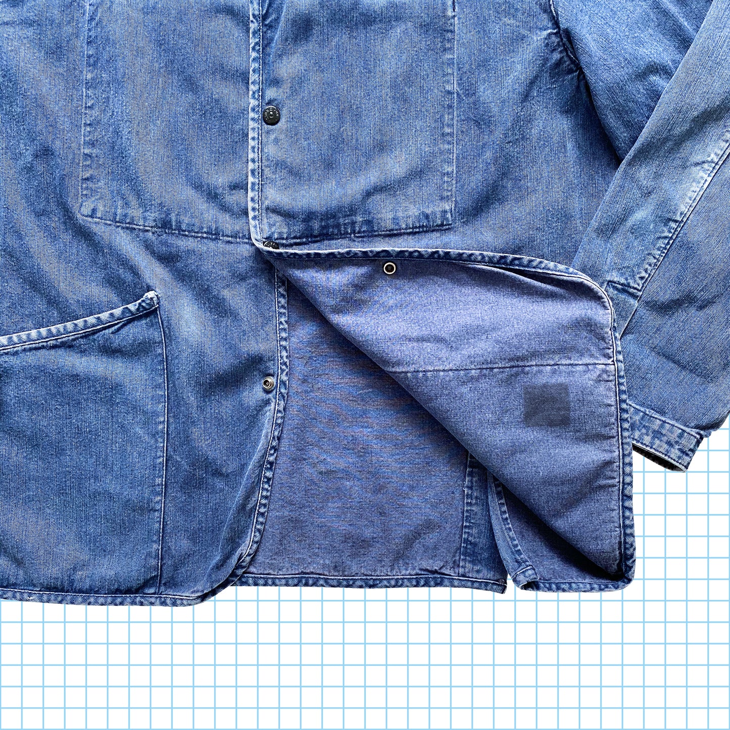 Veste de travail en denim Stone Island vintage SS95' - Grand/Extra Large