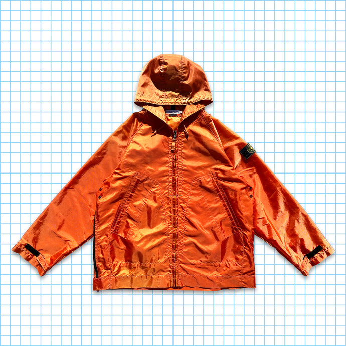 Vintage Stone Island à capuche orange vif Formula Steel SS96' - Grand / Extra Large