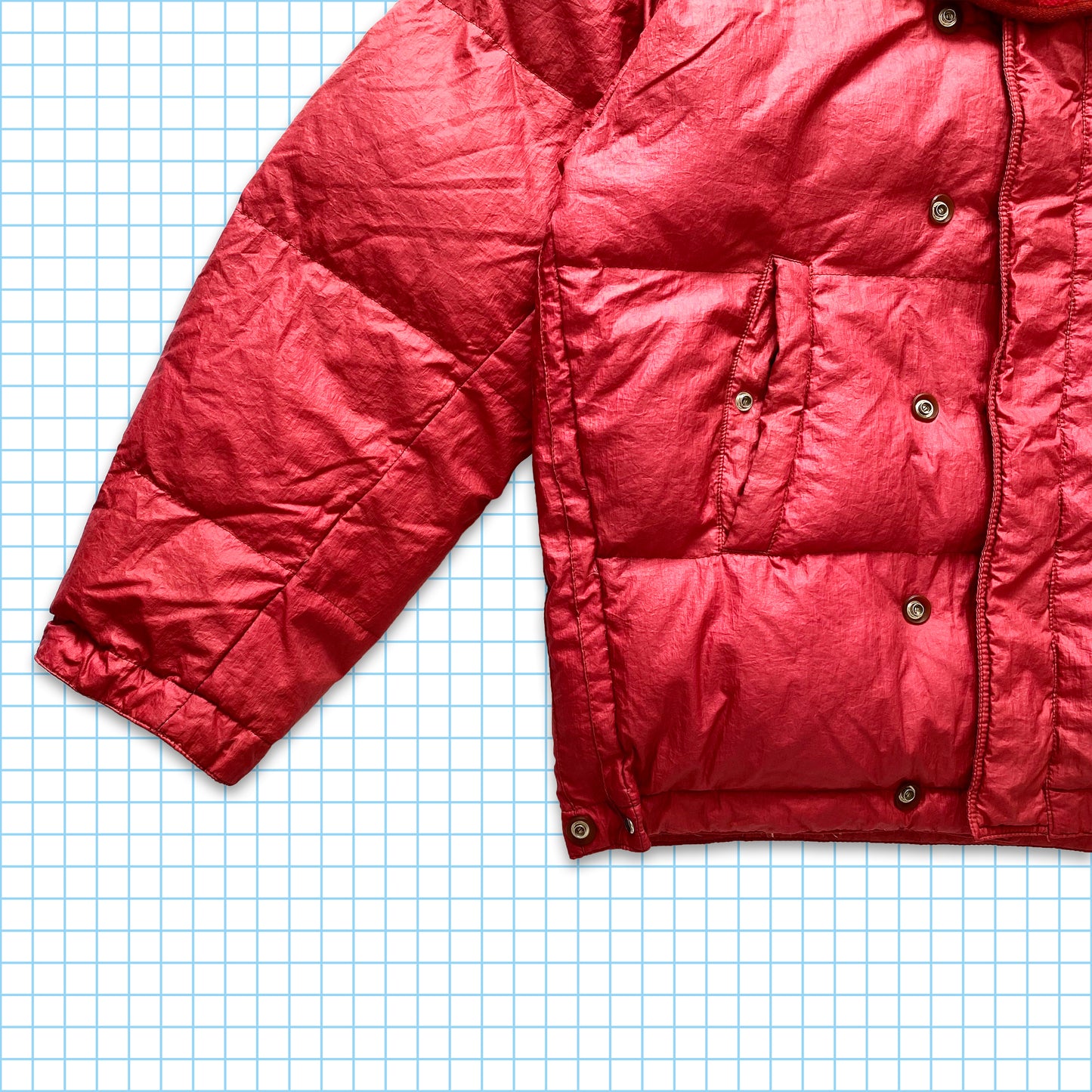 Vintage Stone Island Raso Gommato 'Balaclava' Puffer Ice Jacket AW91/92’ - Extra Large