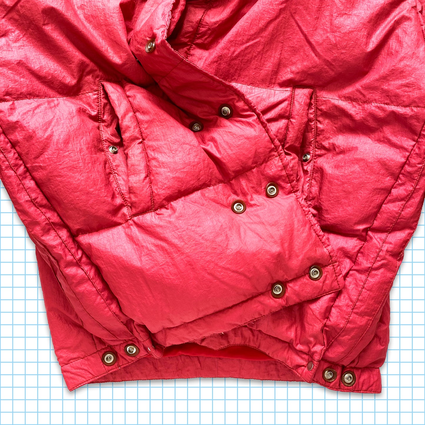Vintage Stone Island Raso Gommato 'Balaclava' Puffer Ice Jacket AW91/92’ - Extra Large
