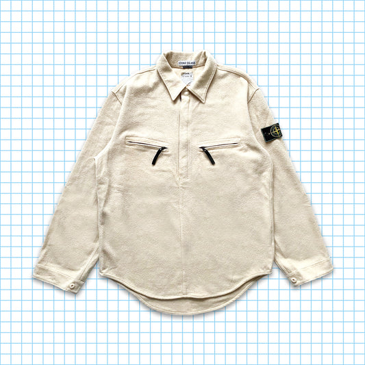 vintage Stone Island Lana Wool Quarter Zip AW98' - Grand / Extra Large