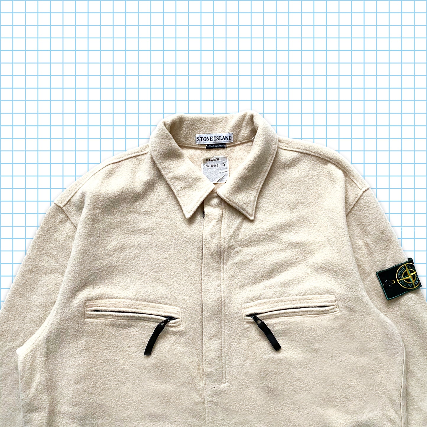 Vintage Stone Island Lana Wool Quarter Zip AW98’ - Large / Extra Large