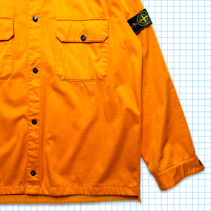 Vintage Stone Island Bright Orange Reversible Velvet Raso Floccato Coach Jacket AW95' - Large / Extra Large