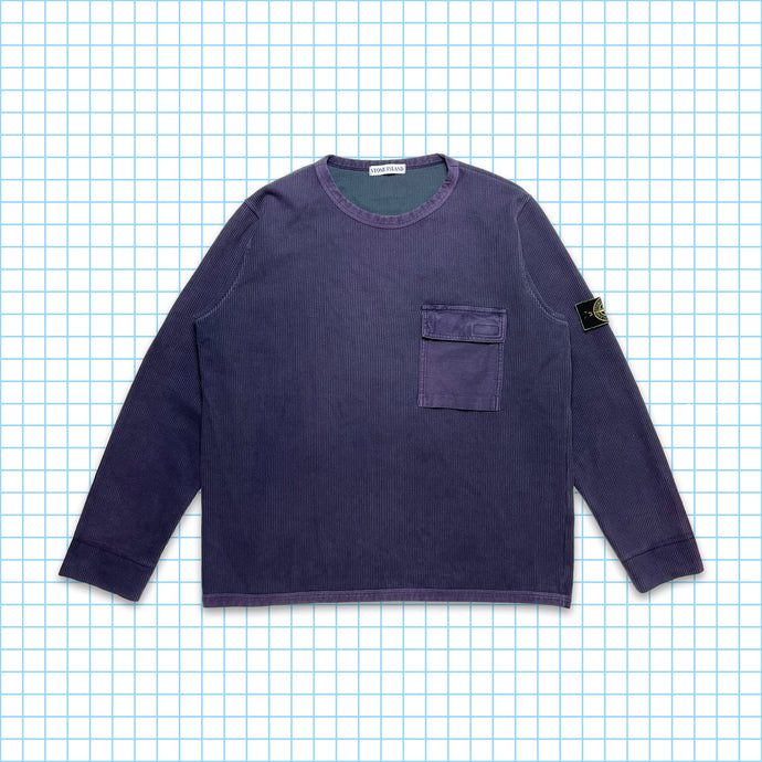 Vintage Stone Island Ribbed Front Pocket Crew SS99' - Extra Large / Extra Extra Large