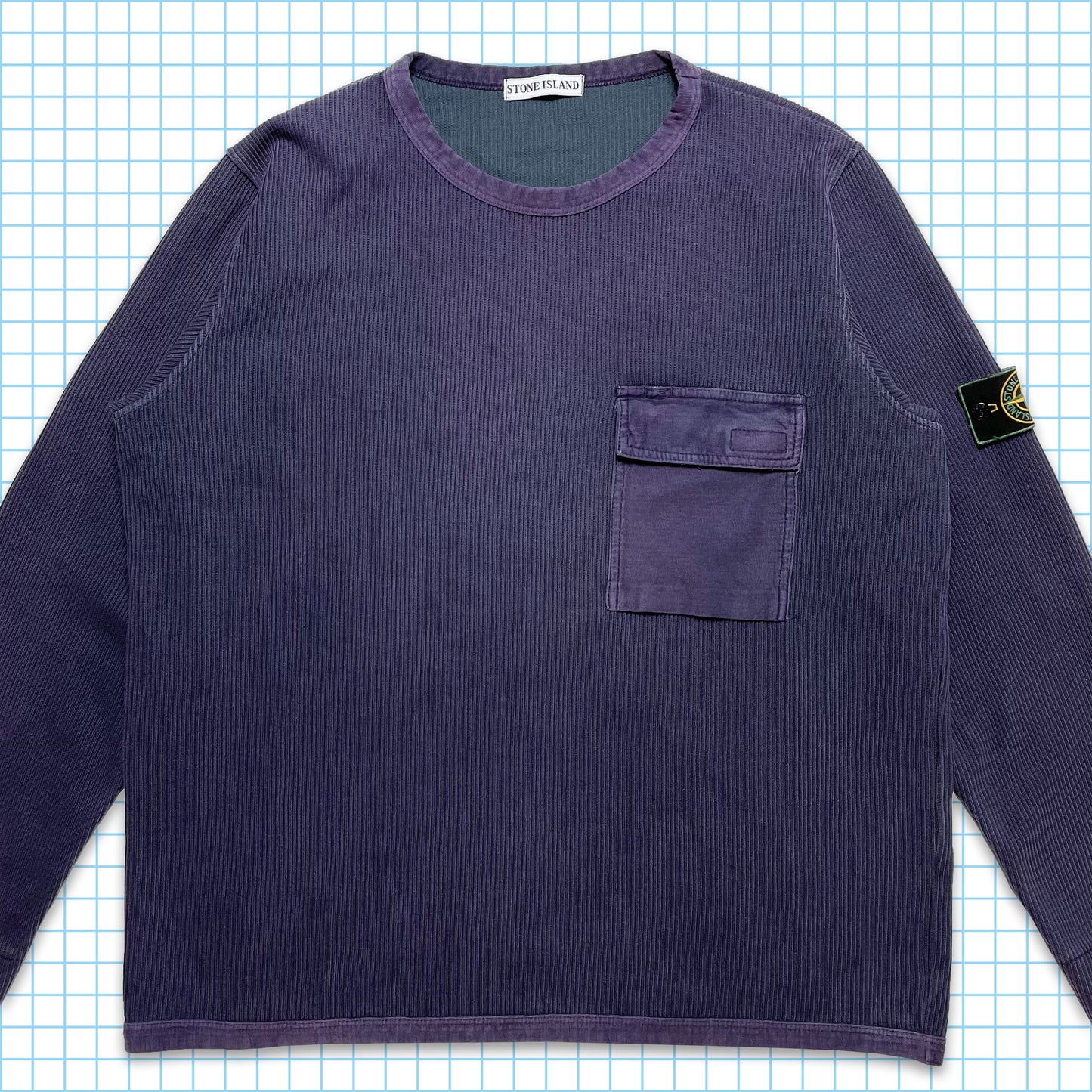 Vintage Stone Island Ribbed Front Pocket Crew SS99’  - Extra Large / Extra Extra Large