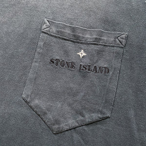 Late 90’s Stone Island Heavy Spell Out Pocket Tee - Extra Large