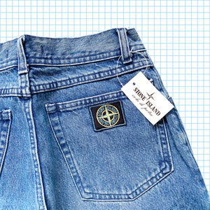 Vintage Late 90’s Stone Island Washed Blue Denim Jeans - Small