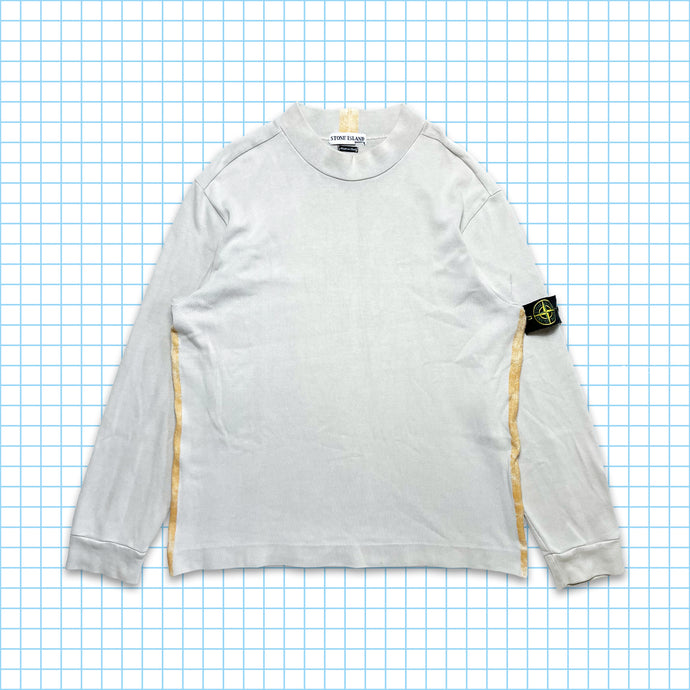 Vintage début des années 00 Stone Island Taped Crewneck - Grand