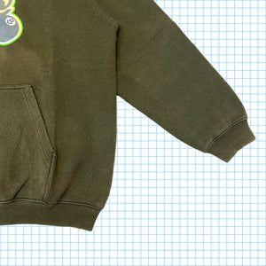 Sweat à capuche vert forêt Stüssy vintage des années 90