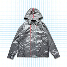 Load image into Gallery viewer, Vodafone x McLaren Mercedes Silver Nylon Hooded Overshirt - Small