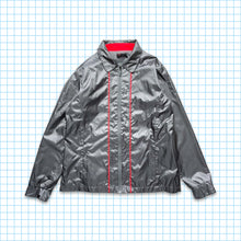 Load image into Gallery viewer, Vodafone x McLaren Mercedes Silver Nylon Hooded Overshirt - Small
