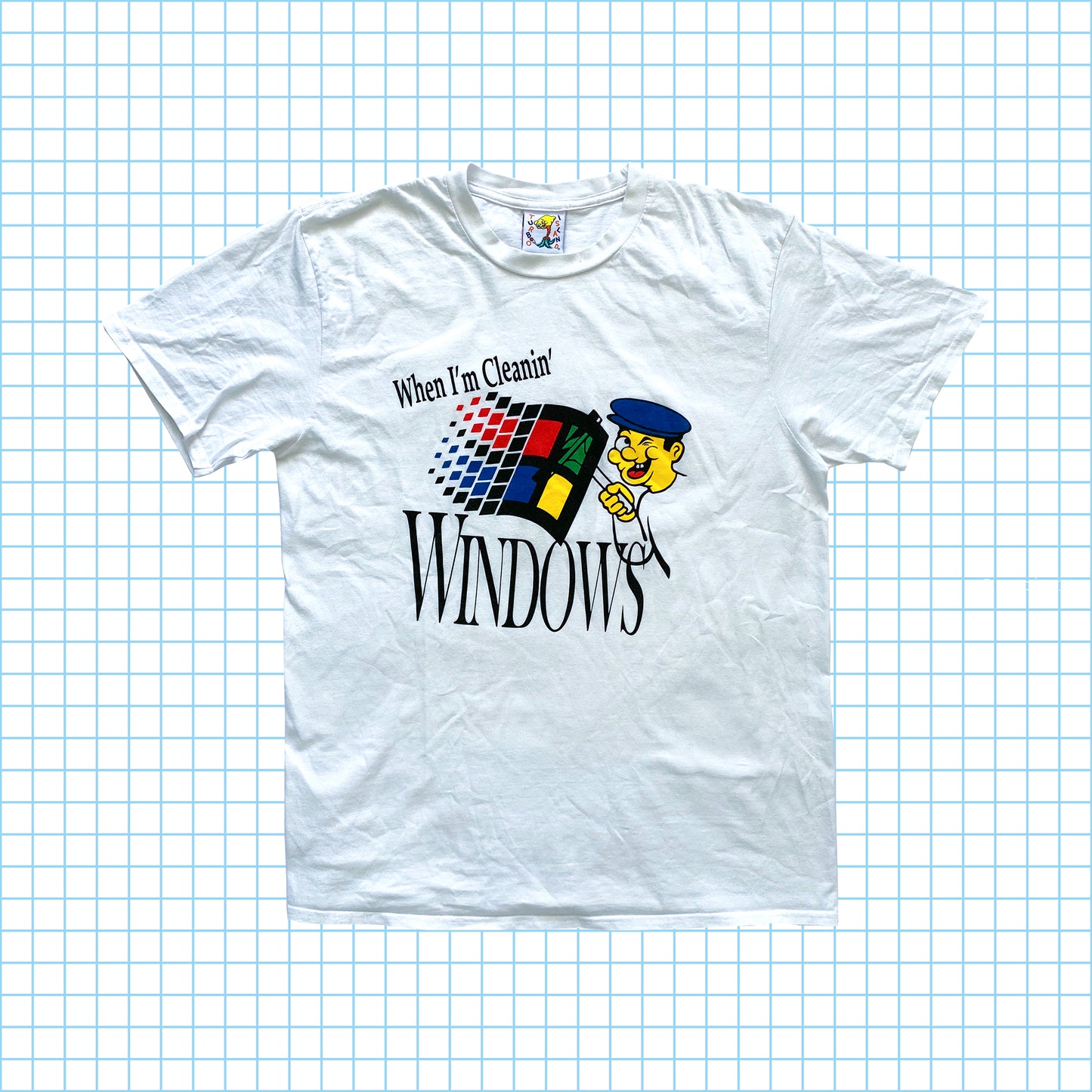 T-shirt hommage vintage « Le nettoyeur de vitres »