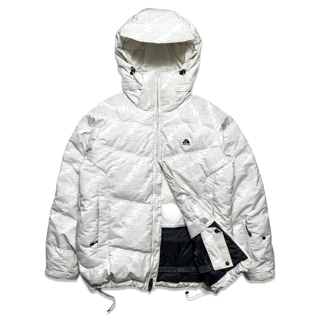 Nike ACG Pure White Line Graphic 650 Down Puffer - Large / Extra Large