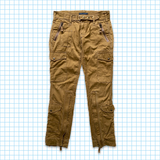 Pantalon cargo tactique utilitaire multi-poches vintage Polo Ralph Lauren - Taille 28" / 30"