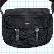Load image into Gallery viewer, Vintage Prada Milano Black Buckle Closure Side Bag